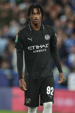 Manchester City 'den Reigan Heskey, Carabao Kupası 3. Raundda Huddersfield Town, Manchester City' ye karşı Accu Stadyumu, Huddersfield, Birleşik Krallık, 24 Eylül 2025
