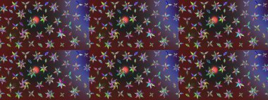 Taslak süsleme izi. Raster Henna tarzı. Sınır Kızılderili çiçekli paisley patten. Etnik Mandala havlusu. Tebrik kartı arkaplanı, boyama kitabı, arkaplan, tekstil için kullanılabilir.