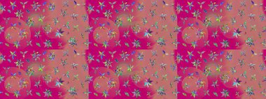 Güzel suluboya yaz çiçekleri deseni..