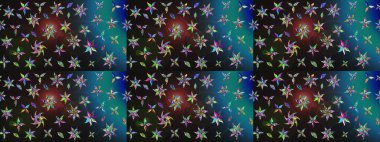 Bahar çiçekleriyle güzel bir çiçek deseni çizmişsin. Güzel kumaş deseni. Raster illüstrasyonu.