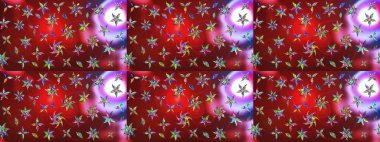 Raster Illustrasyon 'daki Çiçek Deseni' nin son moda çizimi. Güzel kumaş deseni. Renkli Yaz Temalı eskiz kalıbı. Düz Çiçek Elementleri Tasarımı.