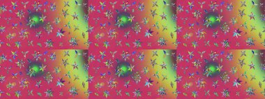 Klasik çiçek desenli. Paketleme, tekstil, duvar kâğıdı için çiçek eskizi. Yumuşak fayans. Raster 'ın taze dokusu. Yumuşak pamuk tasarımı.