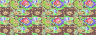 Davetiyeler, kartlar, web sayfası için Raster illüstrasyon. Doğu tarzı element. Altın desenli çiçek dekoru. Tasarım şablonu için çizgi çizimi sınırı. Tarafsız renklerde altın element.