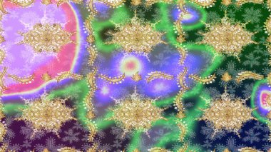 2019 Noel 'i, kar tanesi, yeni yıl. Tarafsız renklerde altın elementli klasik çizim kalıbı.