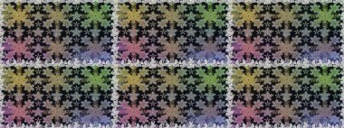 Damask altın soyut çiçek gri renklerde pürüzsüz desen. Süslü dekorasyon. Raster illüstrasyonu.