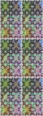 Kusursuz ortaçağ çiçek deseni. Tarafsız renklerde altın. Doğum günü kartı, davetiye ya da afiş için iyidir. Dekoratif simetri arabesk. Raster illüstrasyonu.