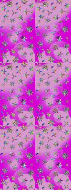 Eskiz Vintage Çiçek Deseni. Raster Kalça dokusu deseni.