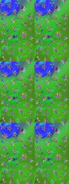 Organik motif arka planı. Çizim kalıbı. Raster illüstrasyonu. Ultraviyole kumaş deseni.