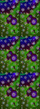 Çiçekli bahar çiçekleri. Küçük çiçekte güzel bir desen. Küçük renkli çiçekler. Moda baskıları için zarif bir şablon. Motley illüstrasyonu. Çizim.