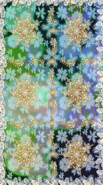 Geleneksel oryantasyon süsü. Klasik klasik klasik arka plan. Kusursuz klasik raster altın desenli. Tarafsız ve mavi renklerde altın elementlerle kusursuz desen.