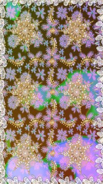 Tarafsız ve kahverengi renklerde altın element. Süslü raster dekorasyonu. Tarafsız ve kahverengi yerine altın rengi klasik barok çiçeksiz desenler. Lüks, kraliyet ve Viktorya dönemi konsepti.