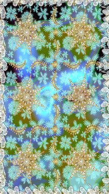 Kış kar dokusu duvar kağıdı. Tarafsız ve mavi renklerde altın kar taneleri. Noel altın kar tanesi kusursuz desen. Sembol tatili, yeni yıl kutlaması, altın desenler..