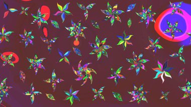 Küçük bir çiçekte eskiz deseni. Hoş bir çiçek geçmişi var. Raster illüstrasyonu. Güzel kumaş deseni.