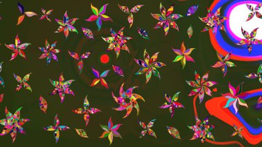 Çiçekler suluboya tarzında yeşil ve gri renklerde. Yeşil ve gri renkte çiçekler olan çiçek deseni çiz.