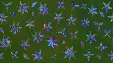 Raster şirin suluboya çiçek desenleri çiziyor. Büyük bir çiçek boyası seti. Kartlar, davetiyeler, tarih kartları ve daha fazlası için kullanılabilir.