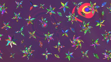 Mor ve menekşe renginde çiçekler olan çiçek deseni çiz. Suluboya tarzında mor ve mor renkte çiçekler.