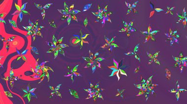 Raster 'ın taze dokusu. Klasik çiçek desenli. Paketleme, tekstil, duvar kâğıdı için çiçek eskizi. Yumuşak pamuk tasarımı. Yumuşak kiremit.