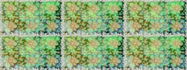 Klasik klasik klasik arka plan. Yeşil renklerde, altın elementlerle kusursuz desen. Geleneksel oryantasyon süsü. Kusursuz klasik raster altın desenli.