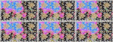 Altın çiçekli, pürüzsüz desen. Barok tarzında altın çiçekli süs. Gri renklerdeki altın element. Damask arkaplanı.