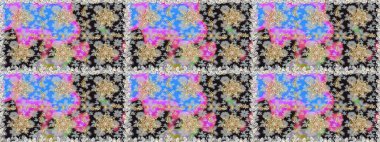 Altın çiçekli, pürüzsüz desen. Barok tarzında altın çiçekli süs. Gri renklerdeki altın element. Damask arkaplanı.