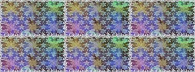 Çiçek kiremitleri. İslam tasarımı. Kusursuz desenli oryantal süs. Altın elementlerle nötr renklerde altın desen. Raster altın tekstil baskısı.