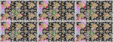 Gri renklerdeki altın element. Antika altın tekrarlanabilir duvar kağıdı. Damask pürüzsüz yineleme kalıbı. Barok tarzında altın çiçekli süs..