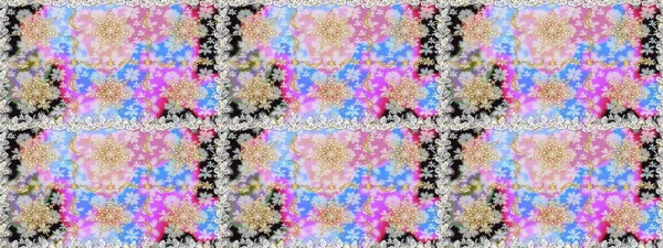 Altın desenli çiçek dekoru. Davetiyeler, kartlar, web sayfası için Raster illüstrasyon. Tarafsız renklerde altın element. Çizgi sanatı tasarım şablonu için kusursuz sınır. Doğu tarzı ögesi.