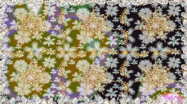 Gri ve nötr renklerde altın element. Damask kusursuz yinelenen arkaplan. Doku arka planında altın duvar kâğıdı. Barok tarzında altın çiçekli süs..