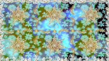 Kış kar dokusu duvar kağıdı. Tarafsız ve mavi renklerde altın kar taneleri. Noel altın kar tanesi kusursuz desen. Sembol tatili, yeni yıl kutlaması, altın desenler..