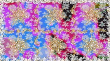 Tarafsız, gri ve altın desenli. Klasik raster şablonu. Tekrarlayan ögelerle kusursuz soyut arkaplan.