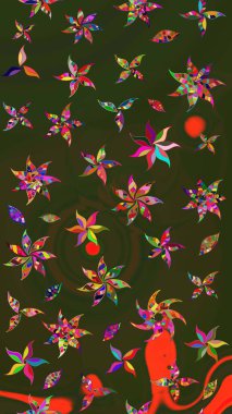 Renkli yeşil ve gri çizim kalıpları. Doodle tarzı. Yeşil ve gri renkli çiçekler. Tekstil ve kapak tasarımı için mükemmel. Elle çizilmiş sonbahar çiçeği deseni..