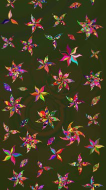 Raster - stok. Yeşil ve gri çiçekli eskiz deseni, suluboya çiçek deseni, sevimli çiçek, duvar kağıdı, kart veya kumaş için fayanslı.