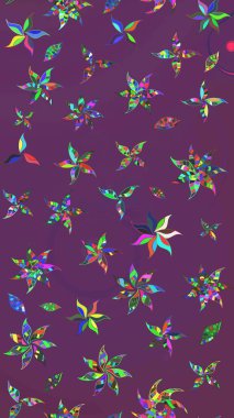 Çiçekler suluboya eskiz deseni. Raster Stili kumaş deseni.