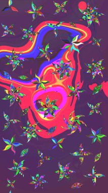 Küçük mor ve menekşe çiçekleri içinde oldukça eski bir besin torbası deseni. Tekstil, kumaş, kapaklar, duvar kağıtları, baskı, paket, koleksiyon defteri, örgü, dekupaj için çiçek arkaplanı..