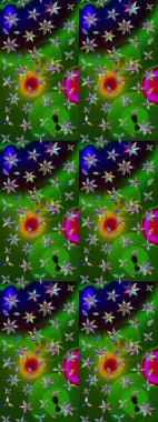 Suluboya çizim kalıbı. Dekorasyon ve tasarım için güzel bir desen. Moda baskısı. Çiçeğin suluboya çizimlerinin mükemmel deseni. Eski.