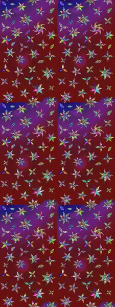 Tomurcukları çiçek olan sevimli bir çiçek deseni. Eskiz geçmişi. Raster illüstrasyonu. Kumaş, tekstil, duvar kağıdı baskısı için. Eski usul. Raster..