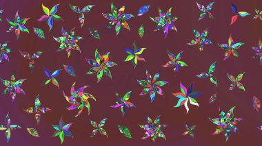 Elle boyanmış suluboya resim çizimleri, çiçekler ve bitkiler. Kahverengi ve yeşil renkte çiçekler.