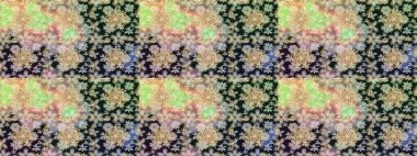 Barok tarzında duvar kağıdı tasarımı için kusursuz damaske deseni arkaplanı. Gri renkli ve altın elementli altın desenli. Süslü raster dekorasyonu.