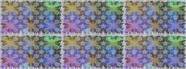 Çiçek kiremitleri. İslam tasarımı. Kusursuz desenli oryantal süs. Altın elementlerle nötr renklerde altın desen. Raster altın tekstil baskısı.