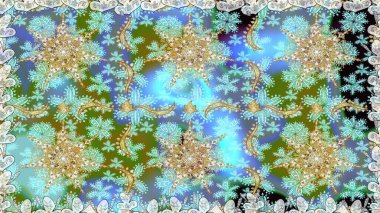 Kış kar dokusu duvar kağıdı. Tarafsız ve mavi renklerde altın kar taneleri. Noel altın kar tanesi kusursuz desen. Sembol tatili, yeni yıl kutlaması, altın desenler..