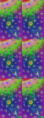 Raster deseni. Küçük çiçekte güzel bir çiçek deseni var. Çiçekli çiçek deseni, suluboya..