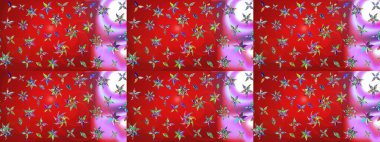 Üst manzara, yumuşak stil. Kırmızı ve pembe renkte manzaralı çiçek deseni. Sevgililer günü ve tebrik kartı konsepti için şık bir davetiye. Çiçek kompozisyonu, el boyası, hassas şablon..