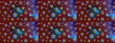 Kıvırcık, parlak örgü. Raster illüstrasyonu. Çiçek çelengi. Güzel, parlak, pürüzsüz kumaş, tuval. Eski moda arka plan. Desen, çizim, çiçek sınırı..