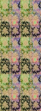 Paisleys zarif çiçek desenli arkaplan duvar kâğıdı çizimi klasik stil, modern 3D çizgili sanat eseri altın ve nötr desenli çiçek yaprakları ve süslemeleri..