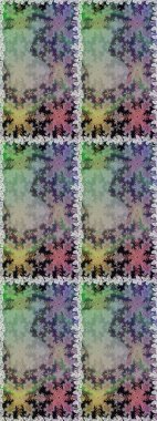 Gri renklerde kusursuz desen. Kusursuz altın desenli bukleler. Raster altın pürüzsüz desen. Doğu tarzında altın elementler arabesk.