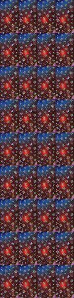 Düz Çiçek Elementleri Tasarımı. Sevimli çiçek raster deseni. Renkli Bahar Teması eskiz kalıbı. Kahverengi ve mor renkte çiçekler.