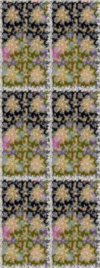 Barok tarzında kusursuz bir doğulu süsü. Raster geleneksel altın pürüzsüz desen gri renklerde.