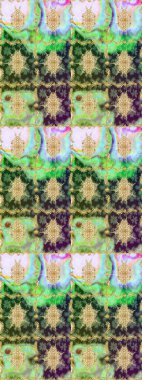 Yeşil renkte desen. Raster Golden Mehndi eskiz kalıbı. Kına dövmeli süs çiçekleri, altın çıkartmalar, mehndi ve yoga tasarımı, kartlar ve parmak izleri..