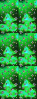 Renkli Bahar Teması eskiz kalıbı. Süslü kumaş deseni. Düz Çiçek Elementleri Tasarımı. Raster illüstrasyonunda çiçek deseni çizimi.