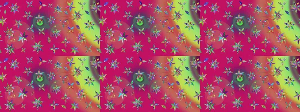 Mor ve pembe renkte çiçeklerle çizilmiş çiçek deseni. Çiçekler mavimsi ve pembe renkler suluboya stilinde.